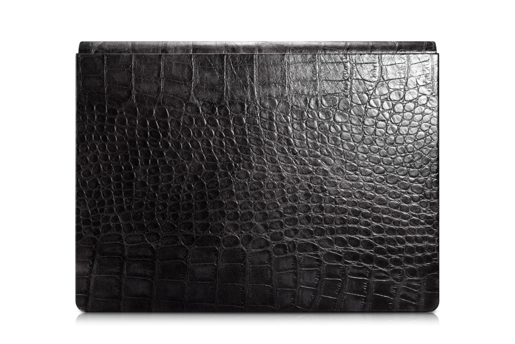 Surface Book Embossed Crocodile Genuine Leather Detachable Folio Case