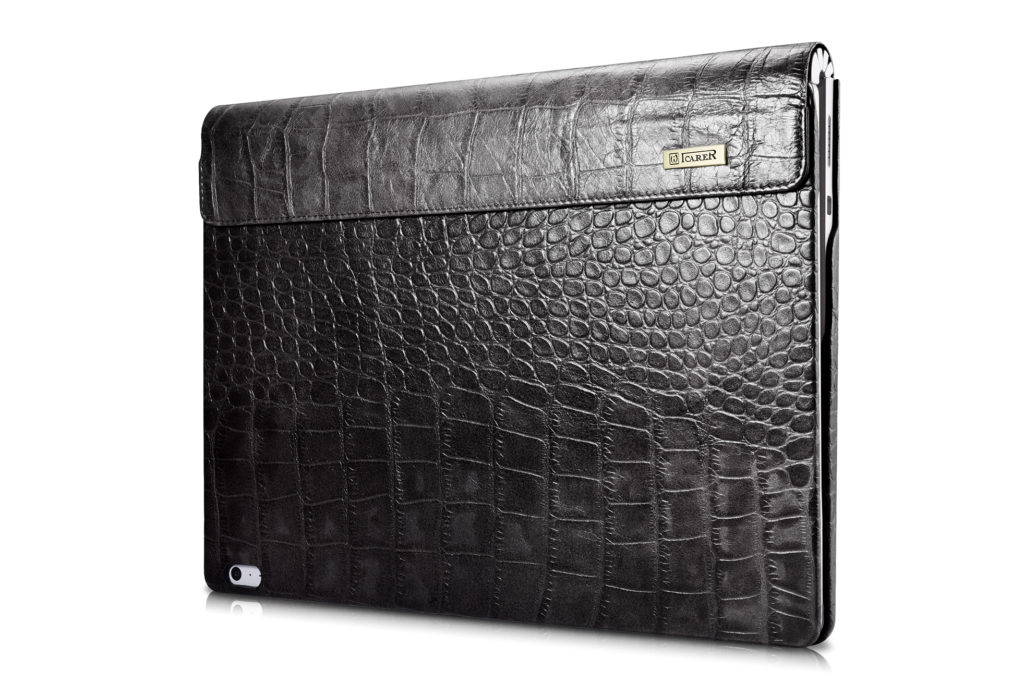 Surface Book Embossed Crocodile Genuine Leather Detachable Folio Case