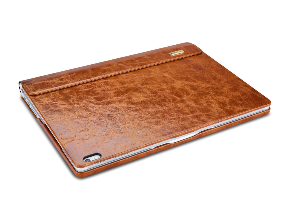 Surface Book Case Oil Wax Vintage Genuine Leather Detachable Folio Case