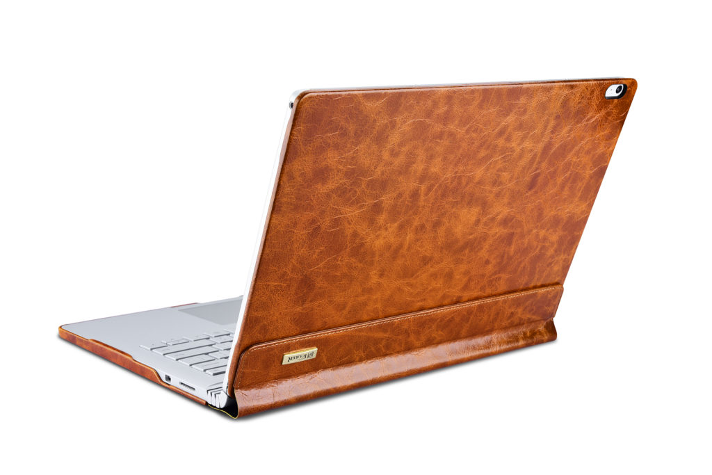 Surface Book Case Oil Wax Vintage Genuine Leather Detachable Folio Case