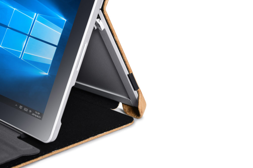 Surface Pro 4, 5, 6 Shenzhou Genuine Leather Surface Pro Folio Cover Brown