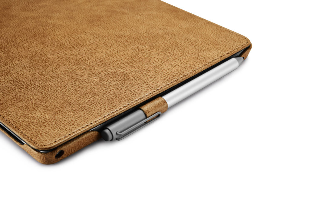 Surface Pro 4, 5, 6 Shenzhou Genuine Leather Surface Pro Folio Cover Brown