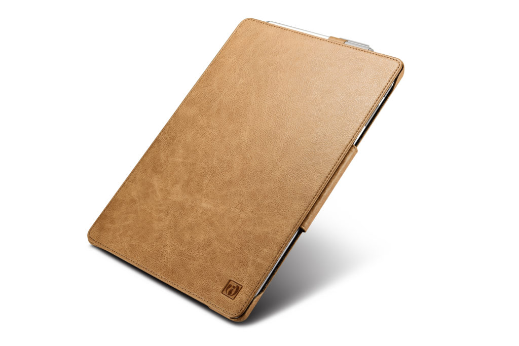 Surface Pro 4, 5, 6 Shenzhou Genuine Leather Surface Pro Folio Cover Brown