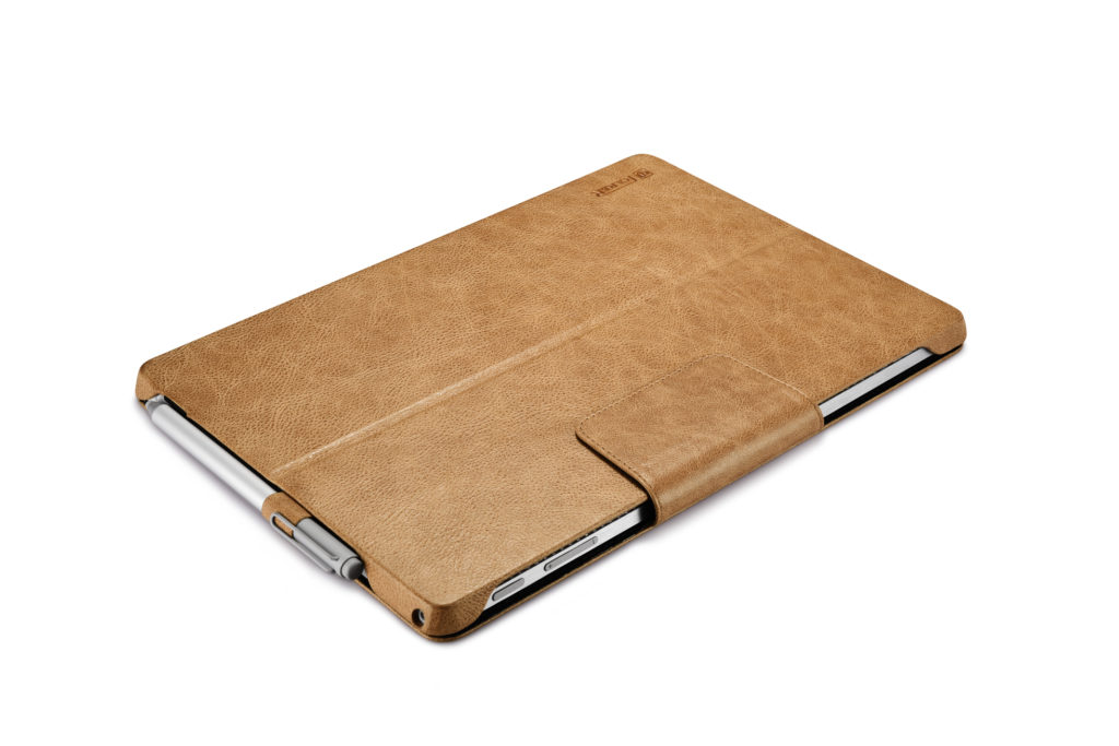 Surface Pro 4, 5, 6 Shenzhou Genuine Leather Surface Pro Folio Cover Brown