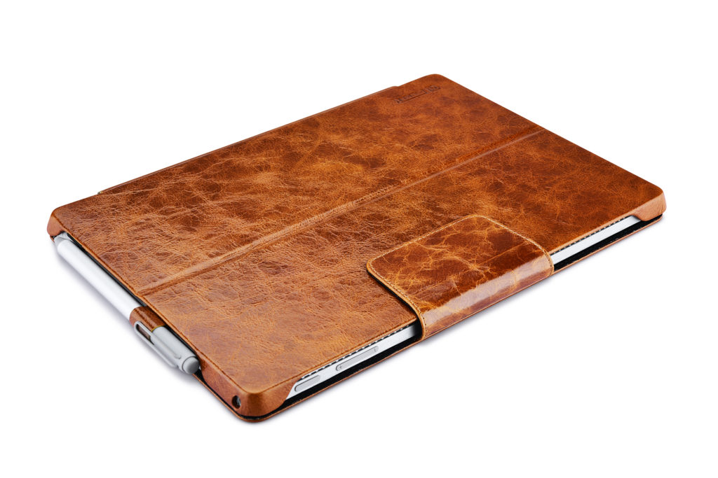 Surface Pro 4, 5, 6 Oil Wax Vintage Genuine Leather Surface Pro Folio Case