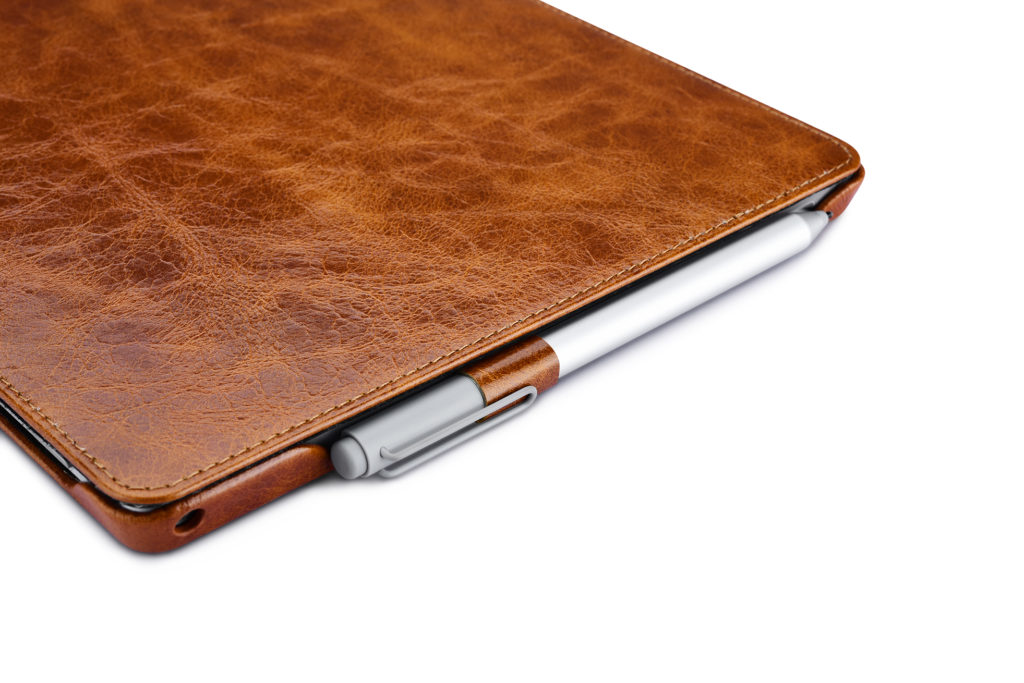 Surface Pro 4, 5, 6 Oil Wax Vintage Genuine Leather Surface Pro Folio Case