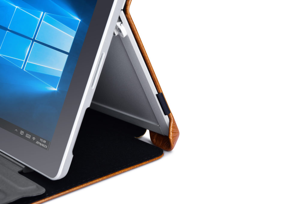Surface Pro 4, 5, 6 Oil Wax Vintage Genuine Leather Surface Pro Folio Case