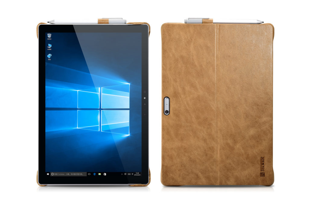 Surface Pro 4, 5, 6 Shenzhou Genuine Leather Surface Pro Back Cover