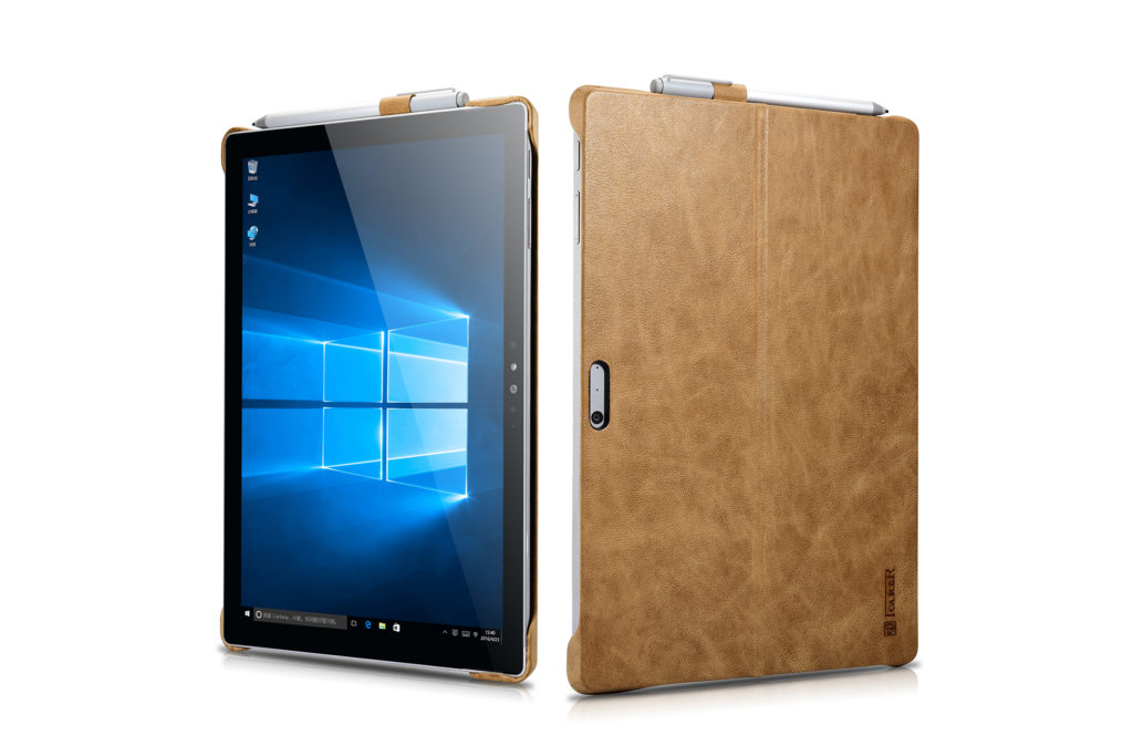 Surface Pro 4, 5, 6 Shenzhou Genuine Leather Surface Pro Back Cover