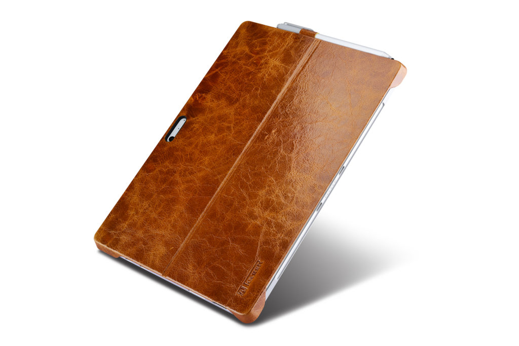 Surface Pro 4, 5, 6 Oil Wax Vintage Genuine Leather For Surface Back Cover