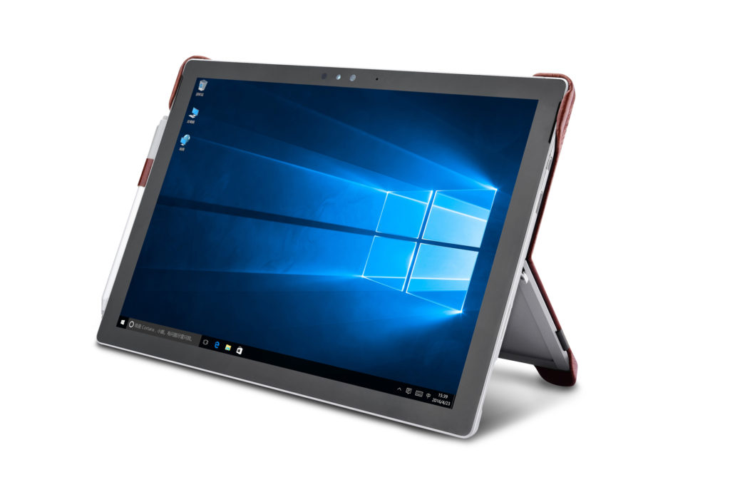 Surface Pro 4, 5, 6 Oil Wax Vintage Genuine Leather For Surface Back Cover