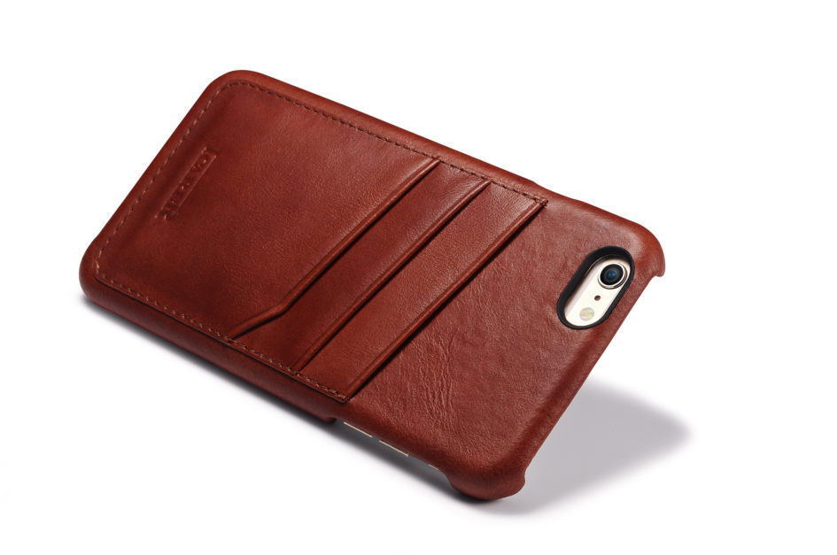 iPhone 6 Plus/ 6S Plus Baroque Vintage Back Cover Series Genuine Leather Case Brown