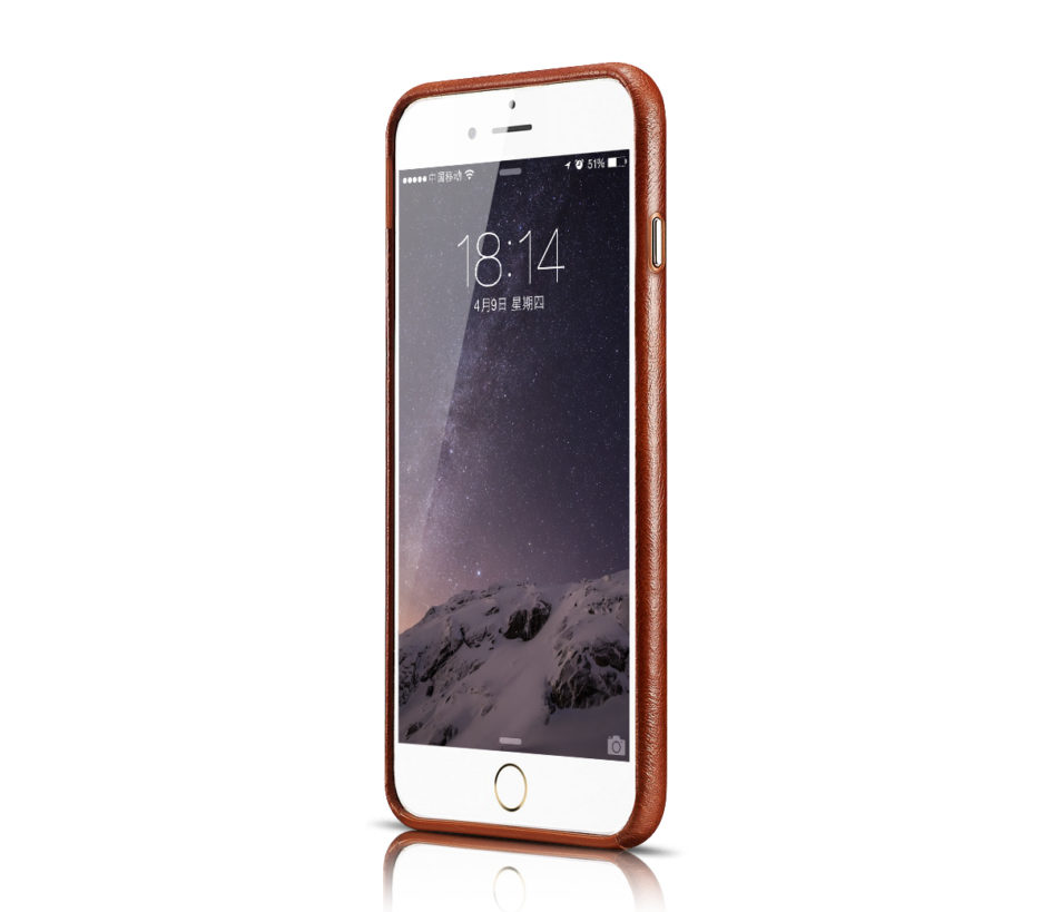 iPhone 6 Plus/ 6S Plus Case Transformers Vintage Back Cover Series Genuine Leather Case Brown