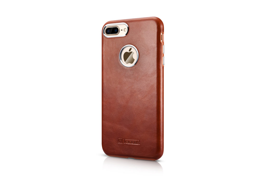 iPhone 7 Plus, iPhone 8 Plus Transformers Vintage Back Cover Genuine Leather Case Brown