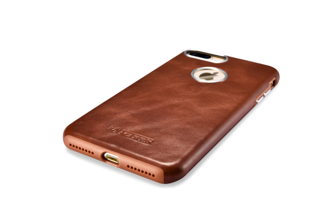 iPhone 7 Plus, iPhone 8 Plus Transformers Vintage Back Cover Genuine Leather Case Brown