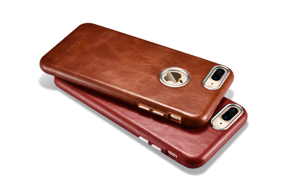 iPhone 7 Plus, iPhone 8 Plus Transformers Vintage Back Cover Genuine Leather Case Brown