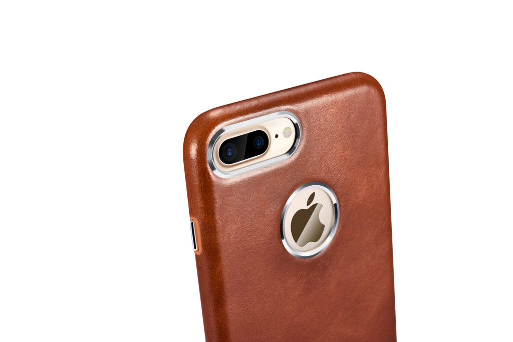 iPhone 7 Plus, iPhone 8 Plus Transformers Vintage Back Cover Genuine Leather Case Brown