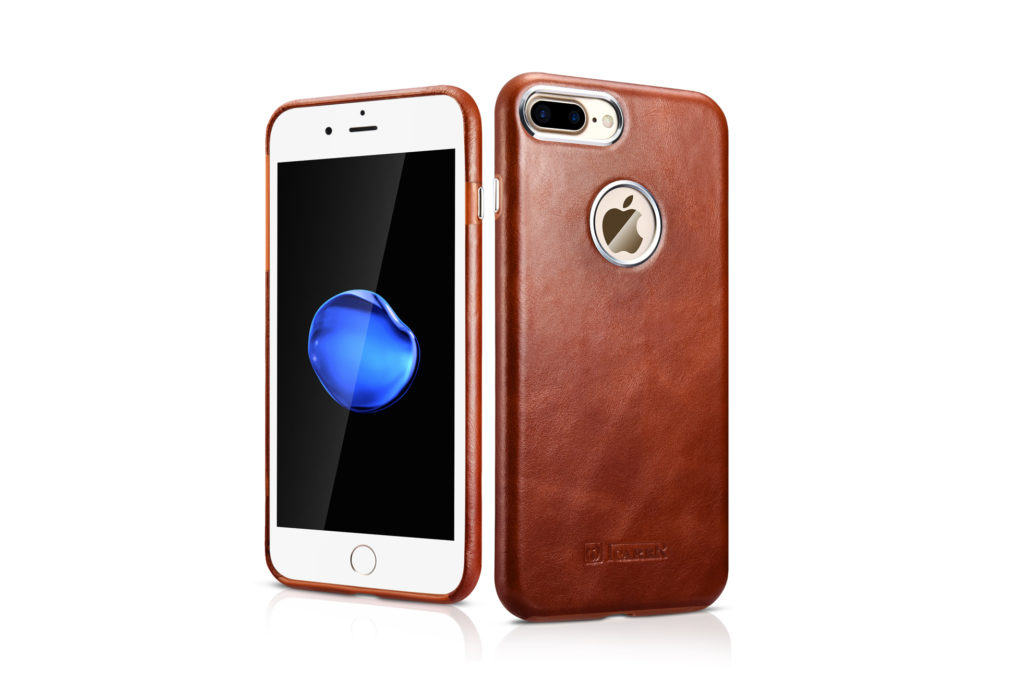 iPhone 7 Plus, iPhone 8 Plus Transformers Vintage Back Cover Genuine Leather Case Brown