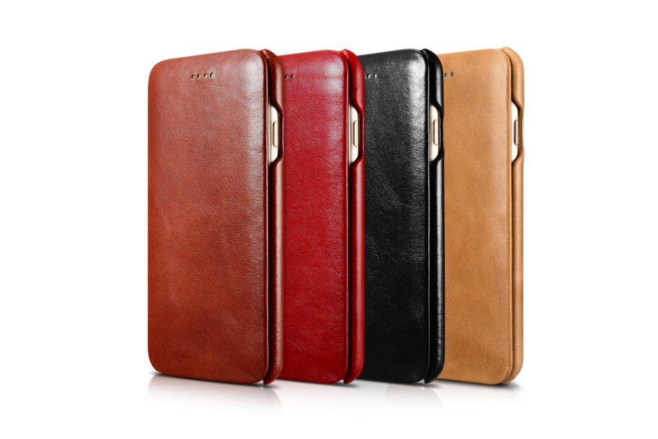 iPhone 7 Curved Edge Vintage Series Genuine Leather Case Black