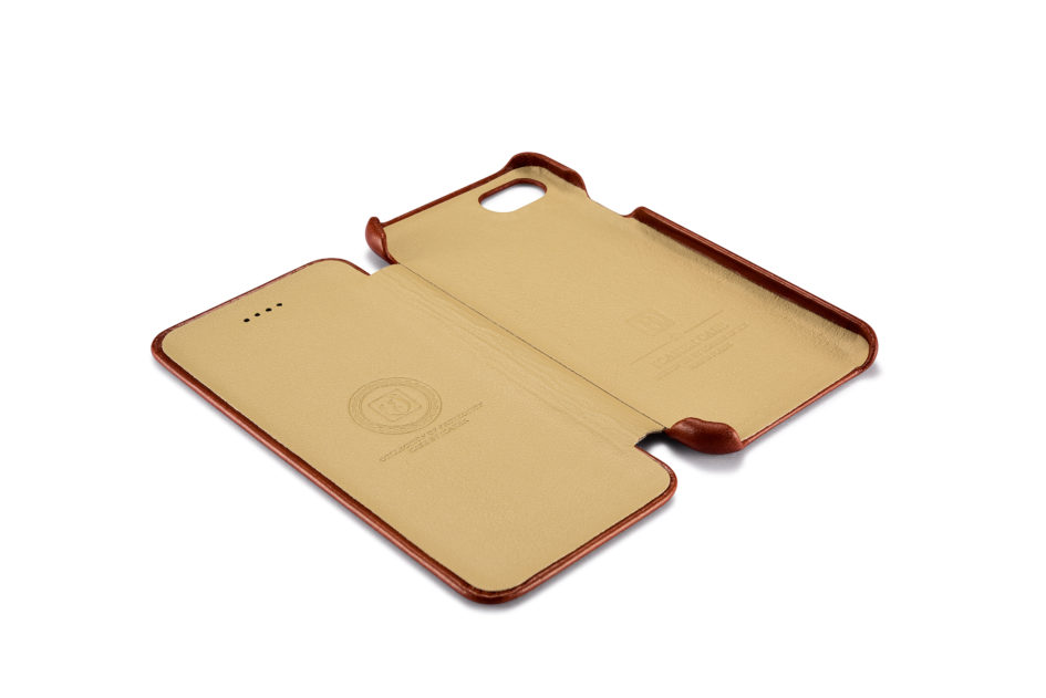 iPhone 7 Curved Edge Vintage Series Genuine Leather Case Khaki