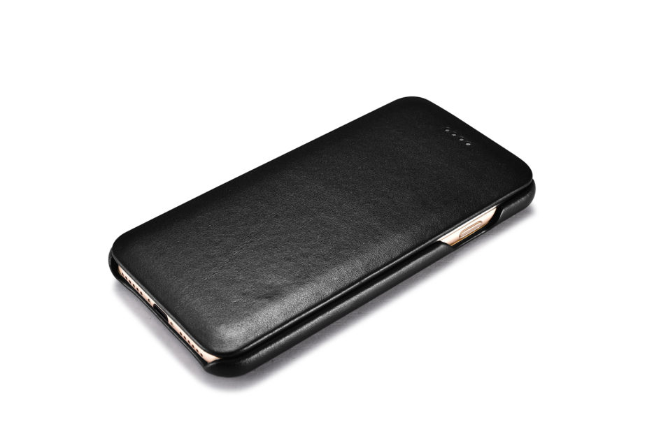 iPhone 7 Curved Edge Luxury Series Genuine Leather Case Black
