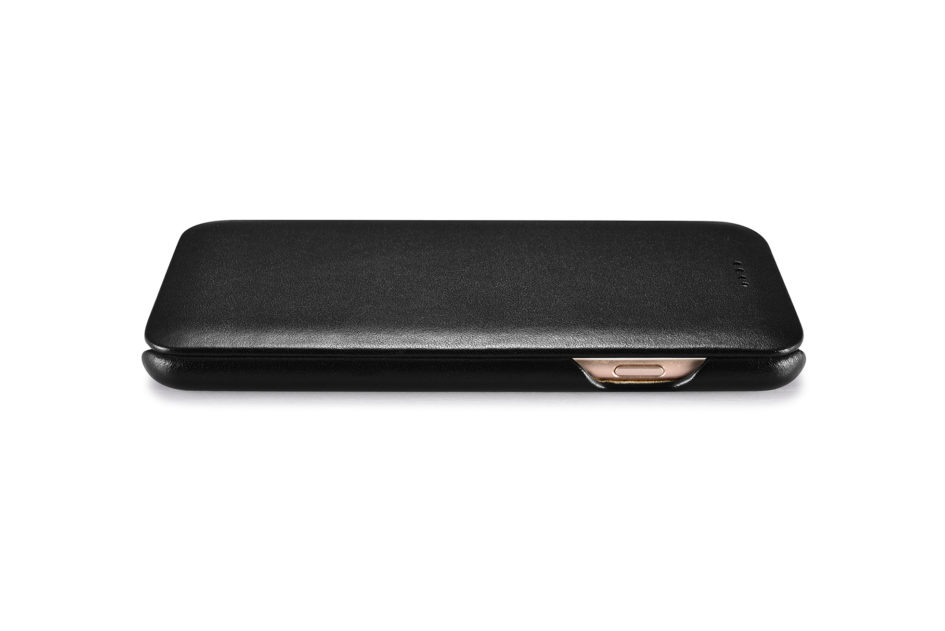 iPhone 7 Curved Edge Luxury Series Genuine Leather Case Black