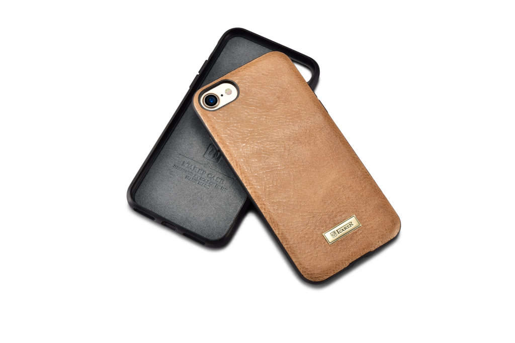 iPhone 7 and 8 Shenzhou Genuine Leather Fashionable Back Cover Case Khaki