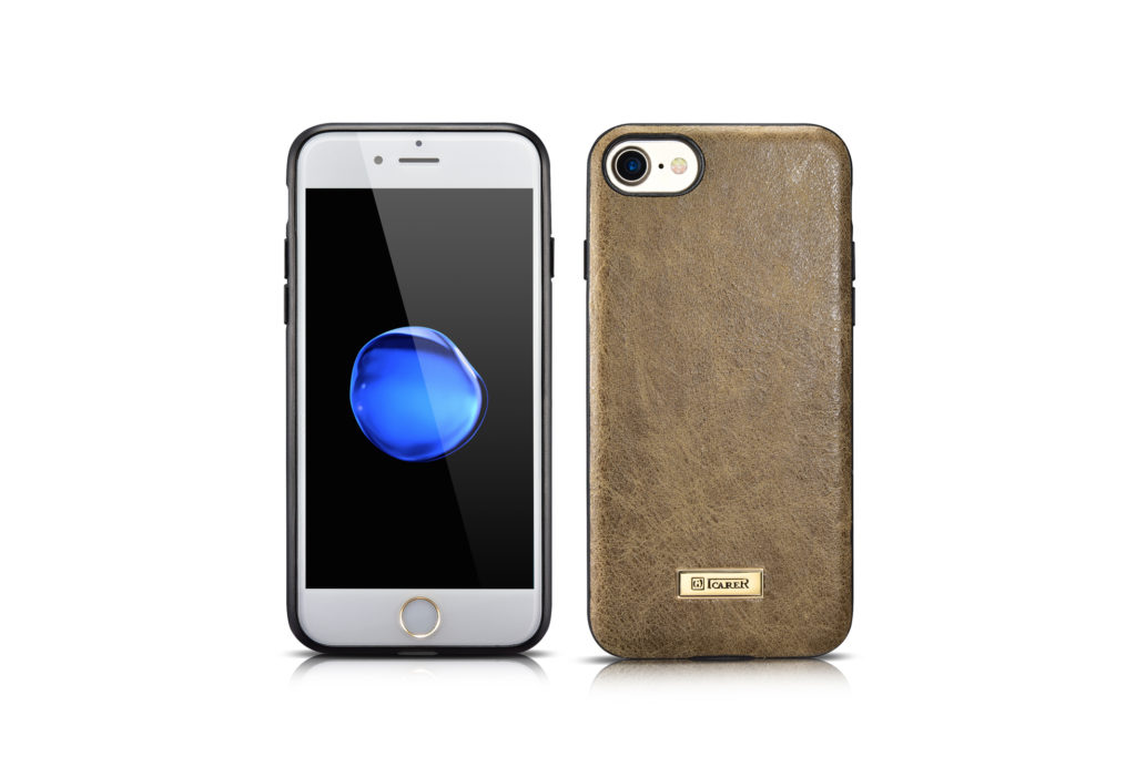 iPhone 7 and 8 Shenzhou Genuine Leather Fashionable Back Cover Case Brown