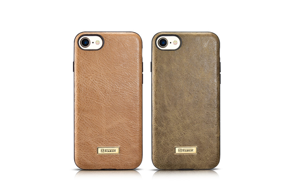 iPhone 7 and 8 Shenzhou Genuine Leather Fashionable Back Cover Case Brown