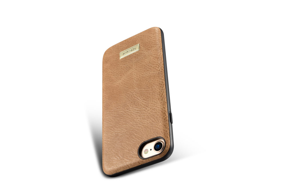 iPhone 7 and 8 Shenzhou Genuine Leather Fashionable Back Cover Case Khaki
