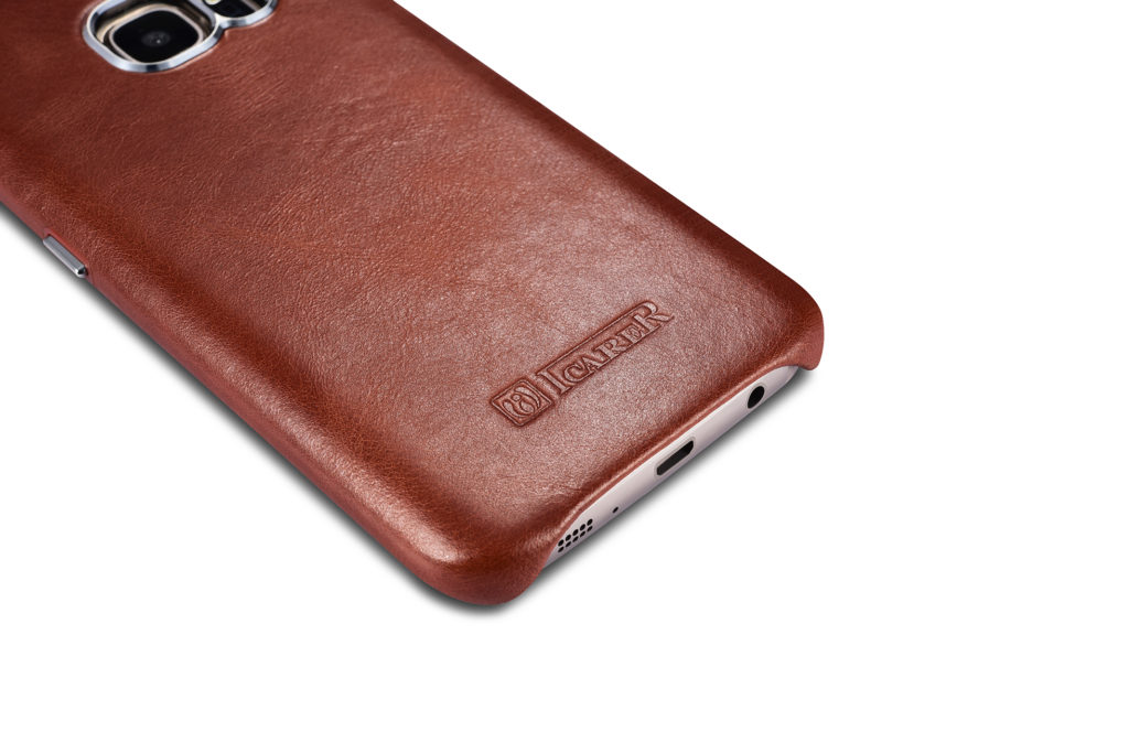 Samsung Galaxy S7 Vintage Back Cover Series Genuine Leather Case Brown