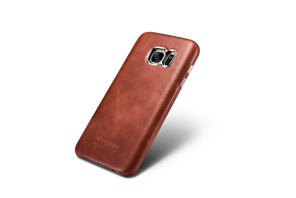 Samsung Galaxy S7 Vintage Back Cover Series Genuine Leather Case Brown