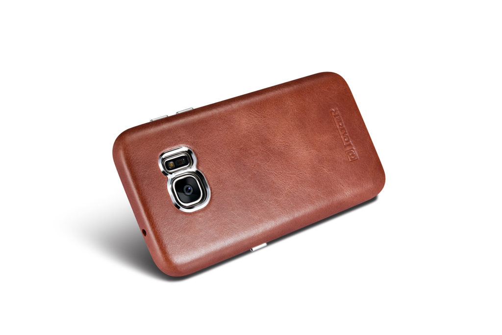 Samsung Galaxy S7 Vintage Back Cover Series Genuine Leather Case Brown
