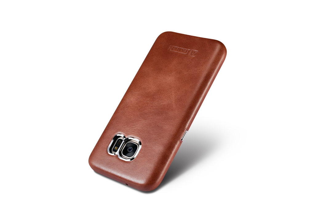 Samsung Galaxy S7 Vintage Back Cover Series Genuine Leather Case Brown