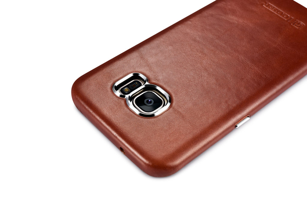 Samsung Galaxy S7 Edge Vintage Back Cover Series Genuine Leather Case Brown