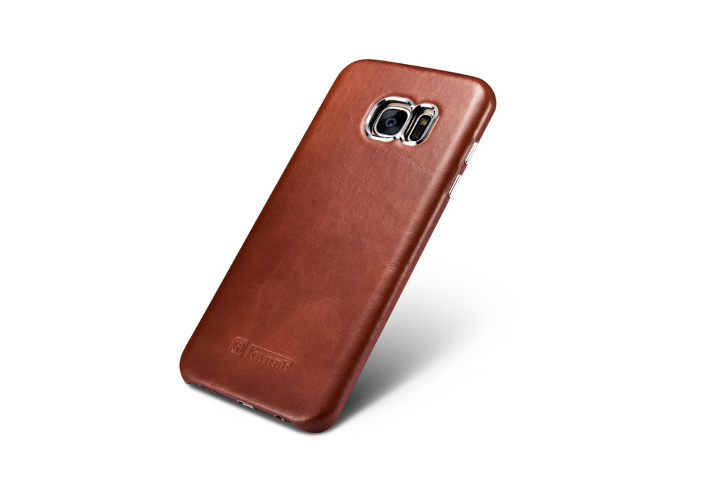 Samsung Galaxy S7 Edge Vintage Back Cover Series Genuine Leather Case Brown