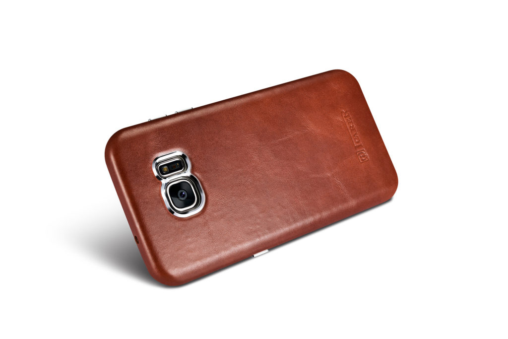 Samsung Galaxy S7 Edge Vintage Back Cover Series Genuine Leather Case Brown