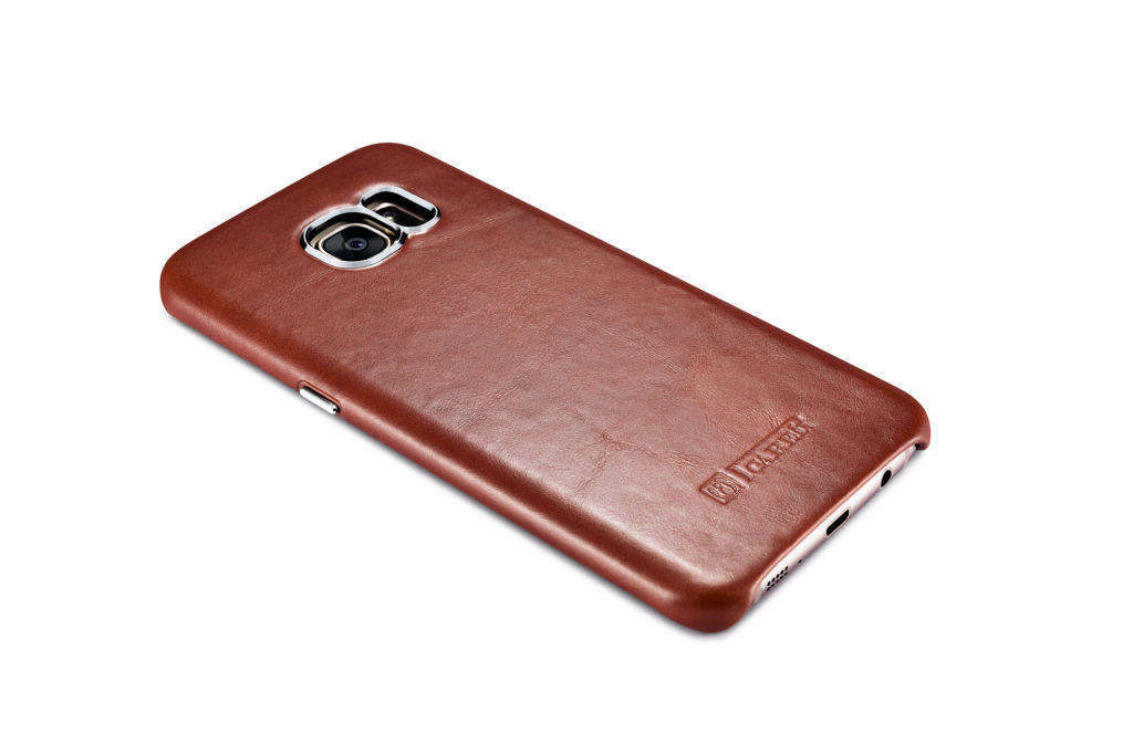 Samsung Galaxy S7 Edge Vintage Back Cover Series Genuine Leather Case Brown