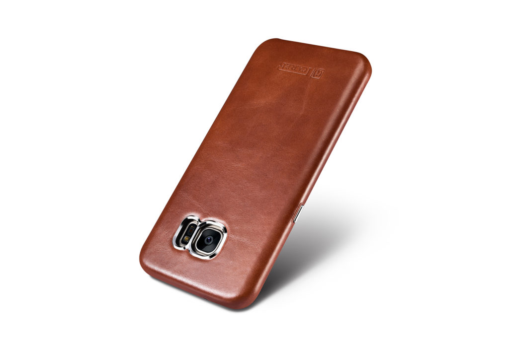 Samsung Galaxy S7 Edge Vintage Back Cover Series Genuine Leather Case Brown
