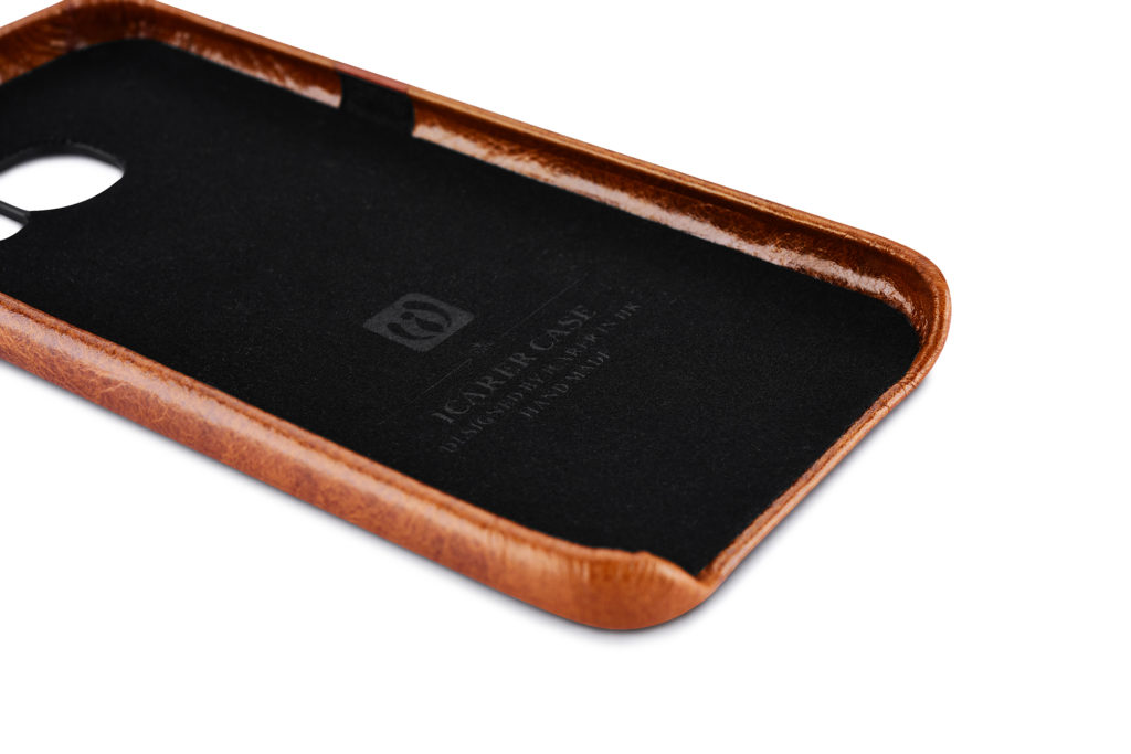 Samsung Galaxy S7 Oil Wax Back Cover Series Genuine Leather Case Coffee