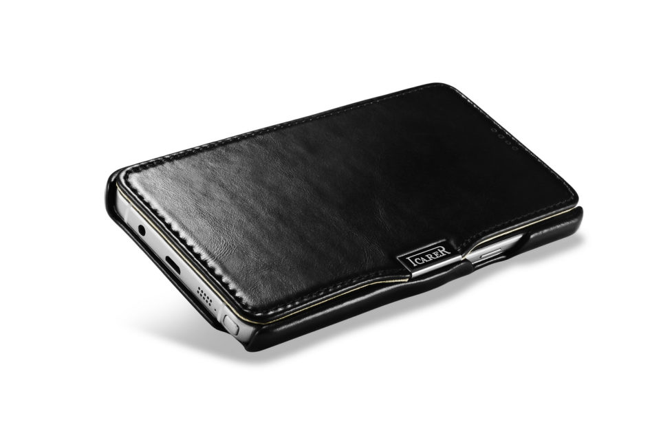 Galaxy Note 5 High Quality Protective Cover Made of Natural Cow Leather, Samsung  Black