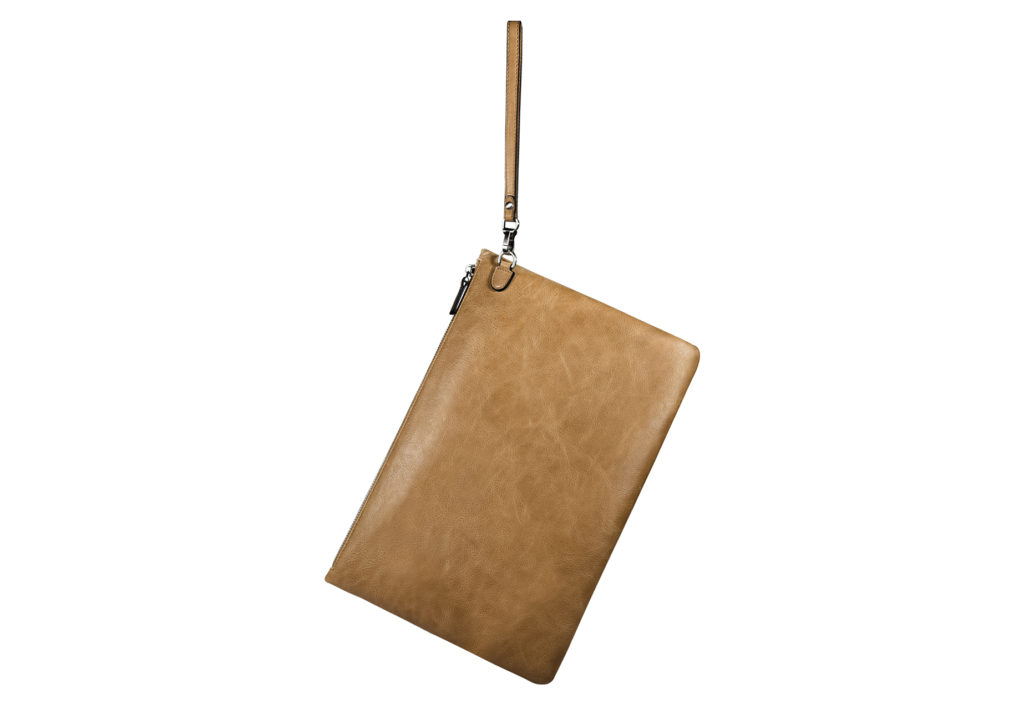 Shenzhou Real leather Latop Zipper Sleeve for Small Size (Compatible for iPad Mini/Mini 4)