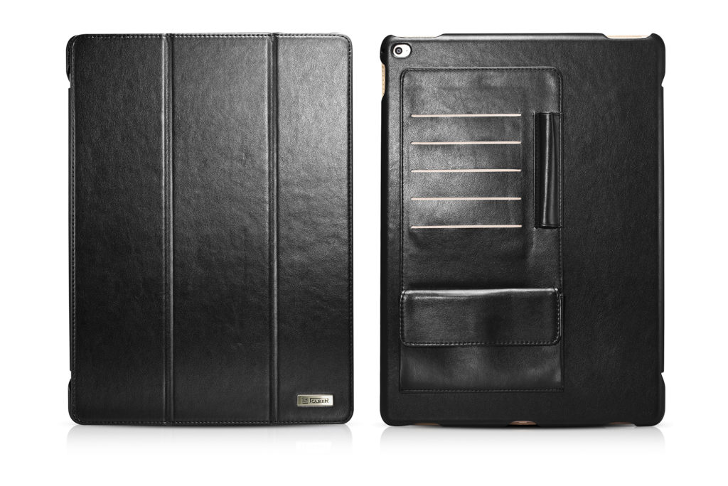 Business Multi-credit cards Tablet Leather Case Black