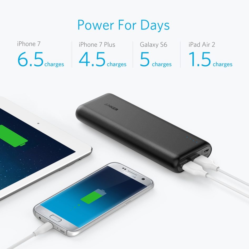 Anker PowerCore 20100 - Ultra High Capacity Power Bank PowerIQ